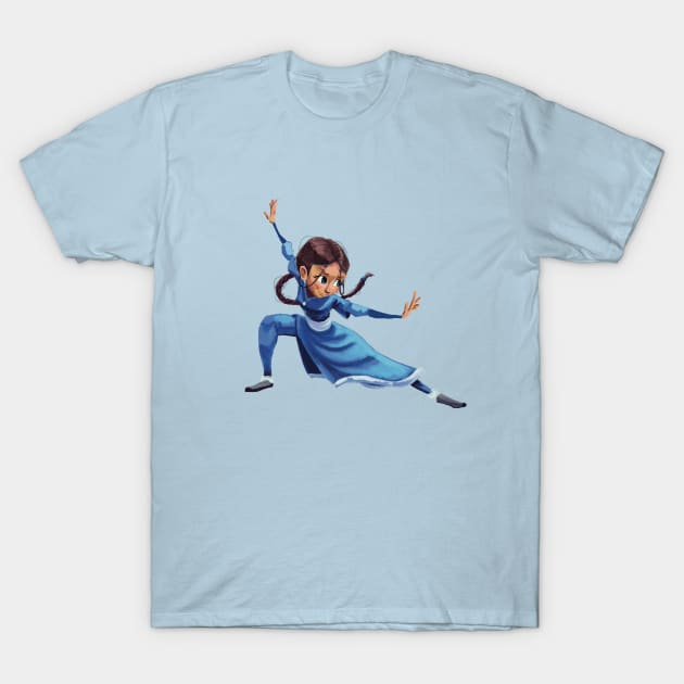 Katara T-Shirt by JoshNelsonArt